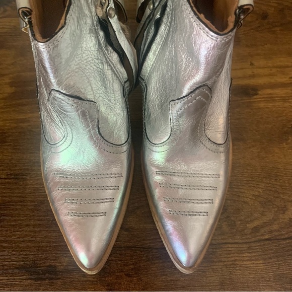 A.S.98 Women's Broderick Bootie In Silver Size 38 7.5 8 New NWT - Picture 9 of 16